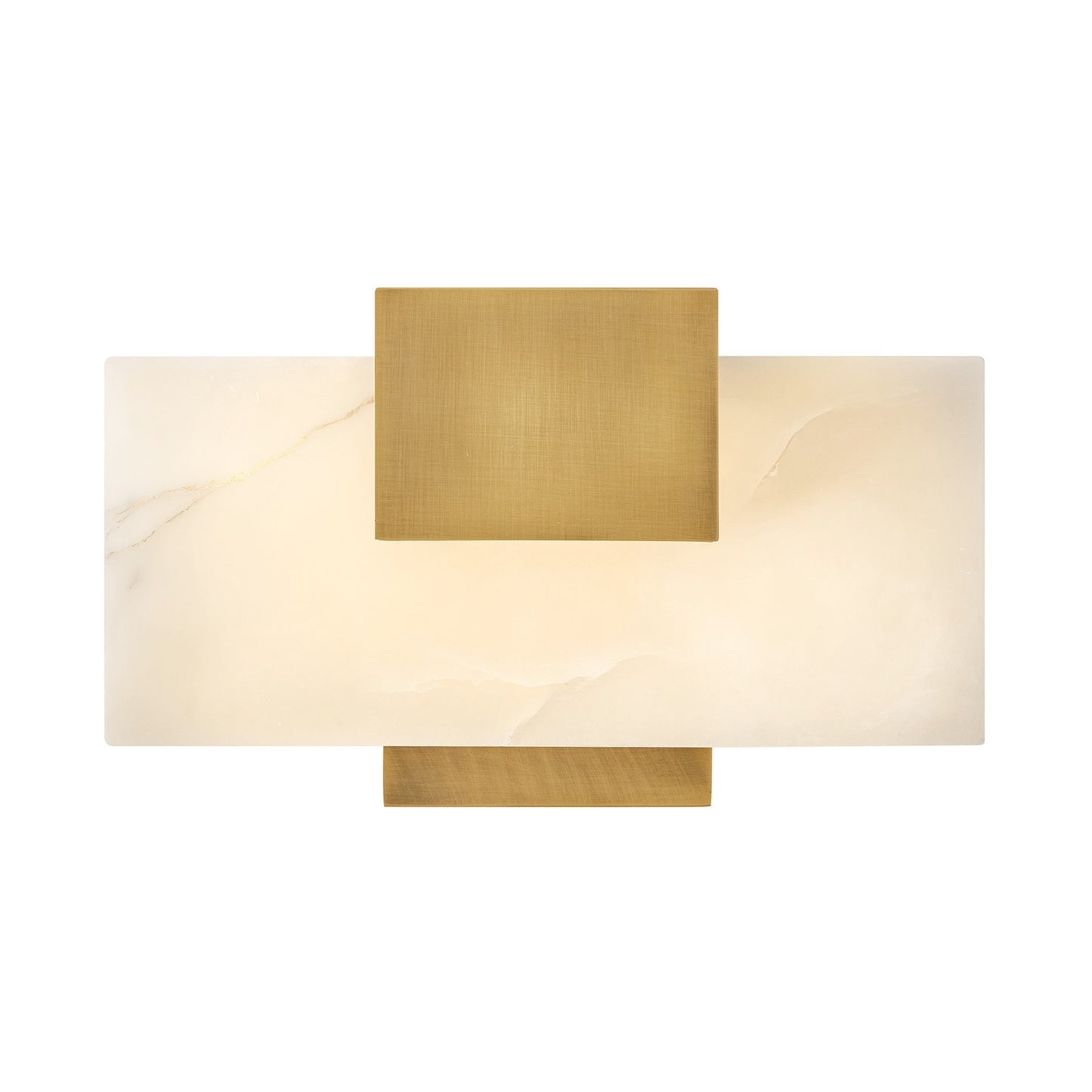 Hinkley Cadiz 6.75in 1-Light Wall Sconce | Modern Heritage Brass Steel and Alabaster Glass | Bathroom Vanity & Hallway | 3.5 x 11.5 x 6.75 | Model 57030HB