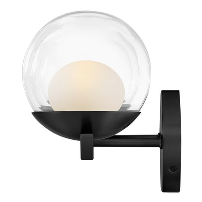 Hinkley Lighting Sunni 3 Light Vanity, Black/Clear Dome