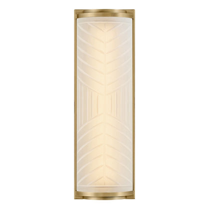 Hinkley Lighting Devon Sconce, Lacquered Brass/Etched Pattern - 57860LCB