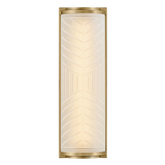 Hinkley Lighting Devon Sconce, Lacquered Brass/Etched Pattern - 57860LCB
