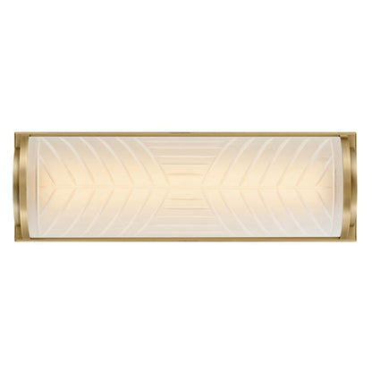 Hinkley Lighting Devon Sconce, Lacquered Brass/Etched Pattern