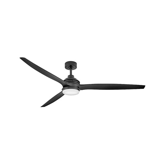 Hinkley Fan Artiste 72" 1 Light LED Smart Fan, Black/Black - 900172FBB-LWD