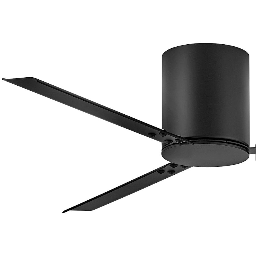 Hinkley Fan Indy Flush 58" Smart Fan, Matte Black/Black