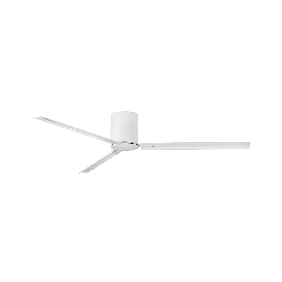 Hinkley Fan Indy Flush 72" Smart Fan, Matte White/White - 901072FMW-NDD