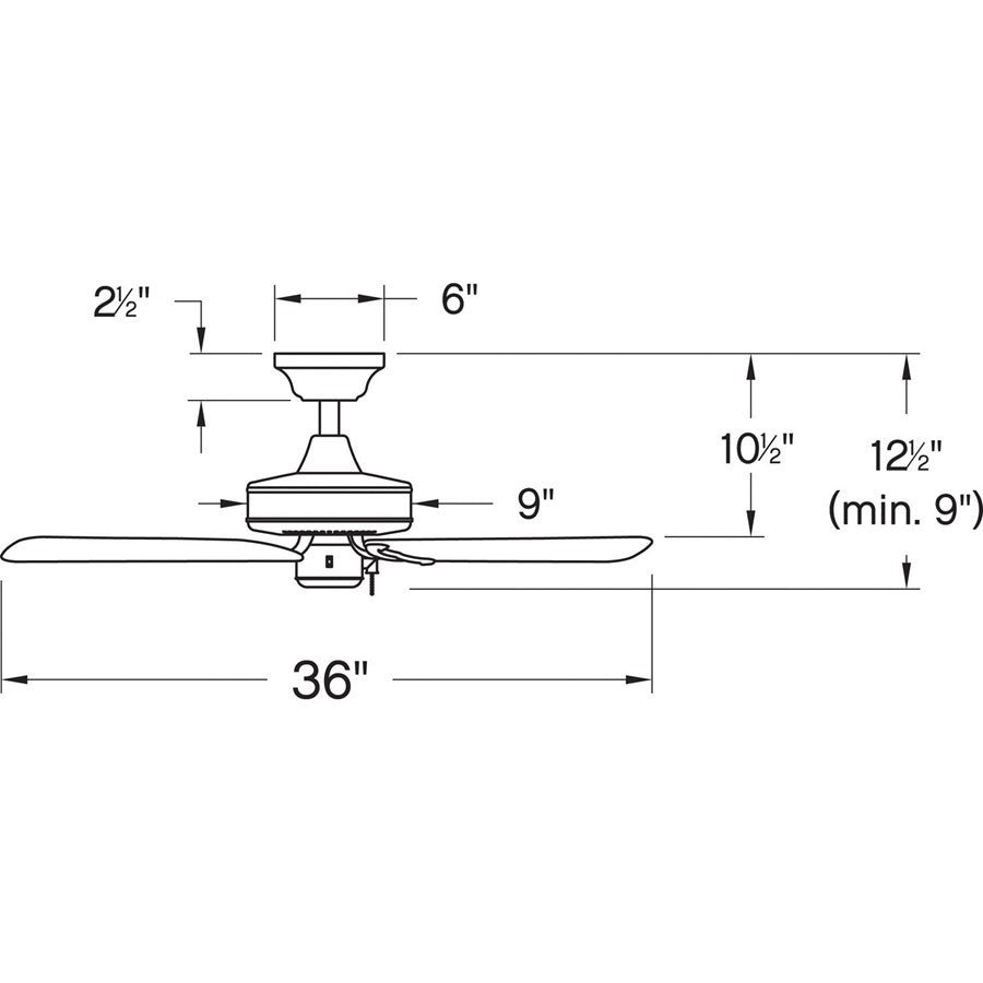 Hinkley Lighting Cabana 36" Fan