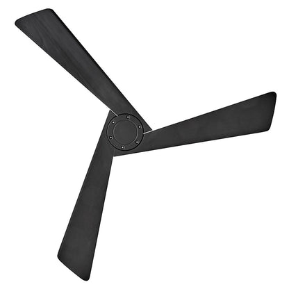 Hinkley Fan Sculpt 60" LED Smart Fan, Matte Black/Black