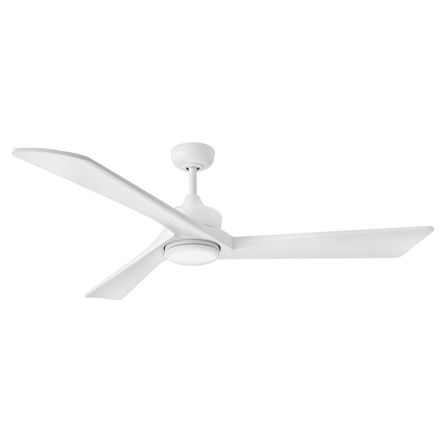 Hinkley Fan Sculpt 60" LED Smart Fan, Matte White/White