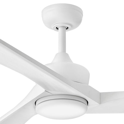 Hinkley Fan Sculpt 60" LED Smart Fan, Matte White/White