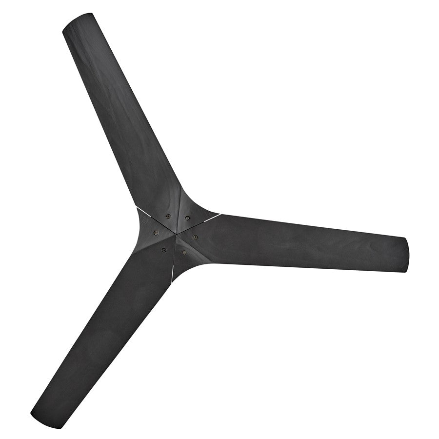 Hinkley Fan Chisel 52" Smart Fan, Matte Black/Black