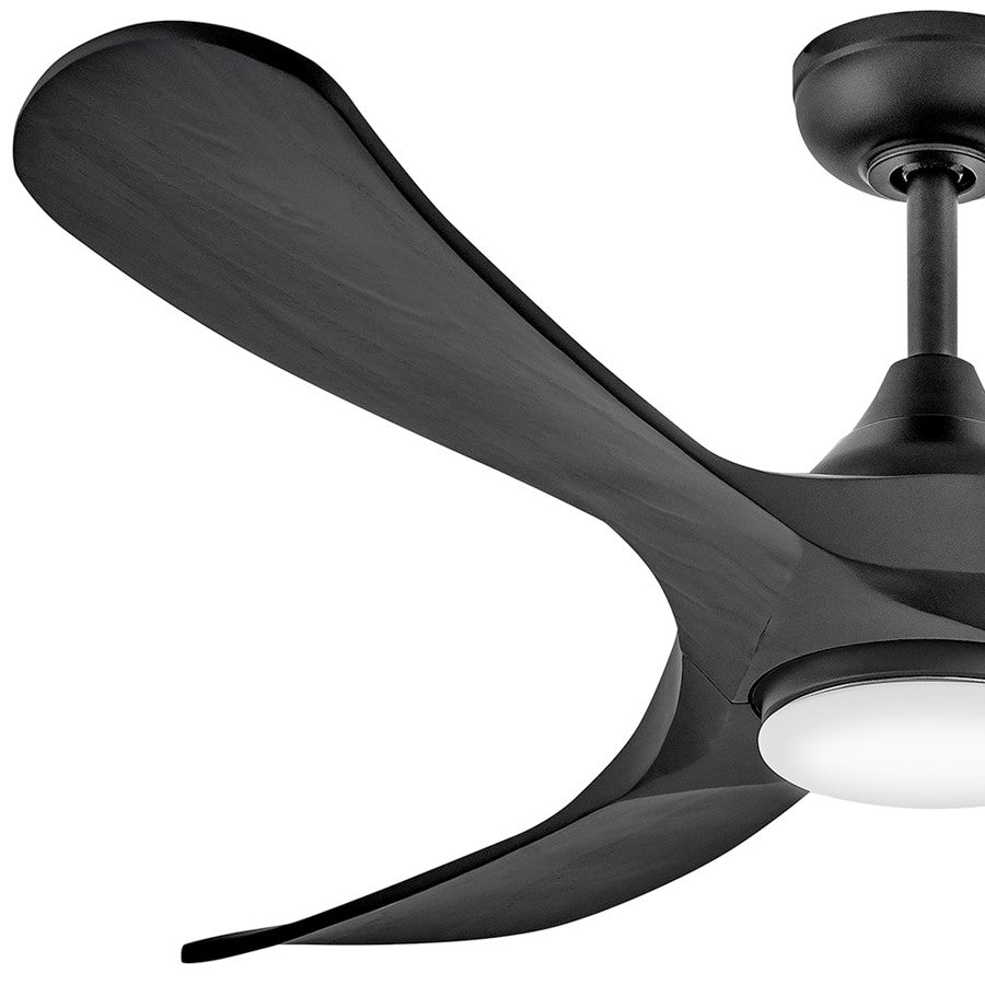 Hinkley Fan Swell Illuminated 56" LED Smart Fan, Black/Black