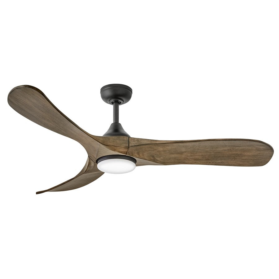 Hinkley Fan Swell Illuminated 56" LED Smart Fan, Black/Driftwood