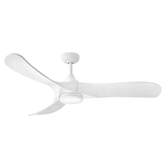 Hinkley Fan Swell Illuminated 56" LED Smart Fan, White/White