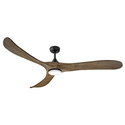 Hinkley Fan Swell Illuminated 72" LED Smart Fan, Black/Driftwood