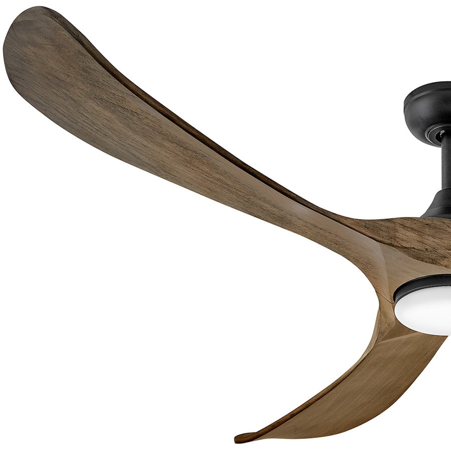 Hinkley Fan Swell Illuminated 72" LED Smart Fan, Black/Driftwood
