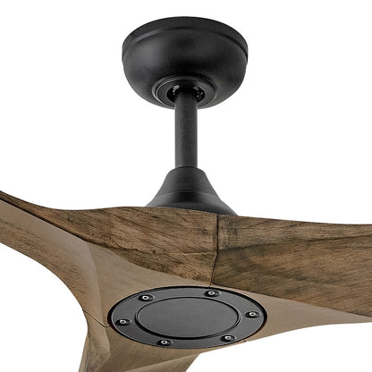 Hinkley Fan Swell Illuminated 72" LED Smart Fan, Black/Driftwood