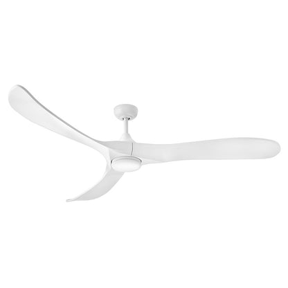 Hinkley Fan Swell Illuminated 72" LED Smart Fan, White/White