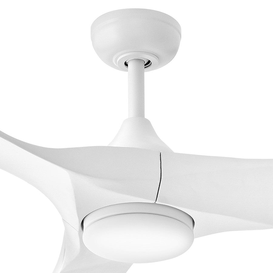 Hinkley Fan Swell Illuminated 72" LED Smart Fan, White/White