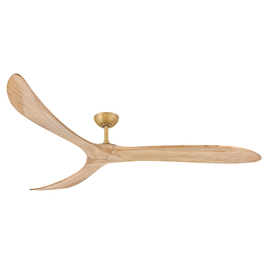 Hinkley Fan Swell 80" Smart Fan, Heritage Brass/Natural - 903880FHB-NDD