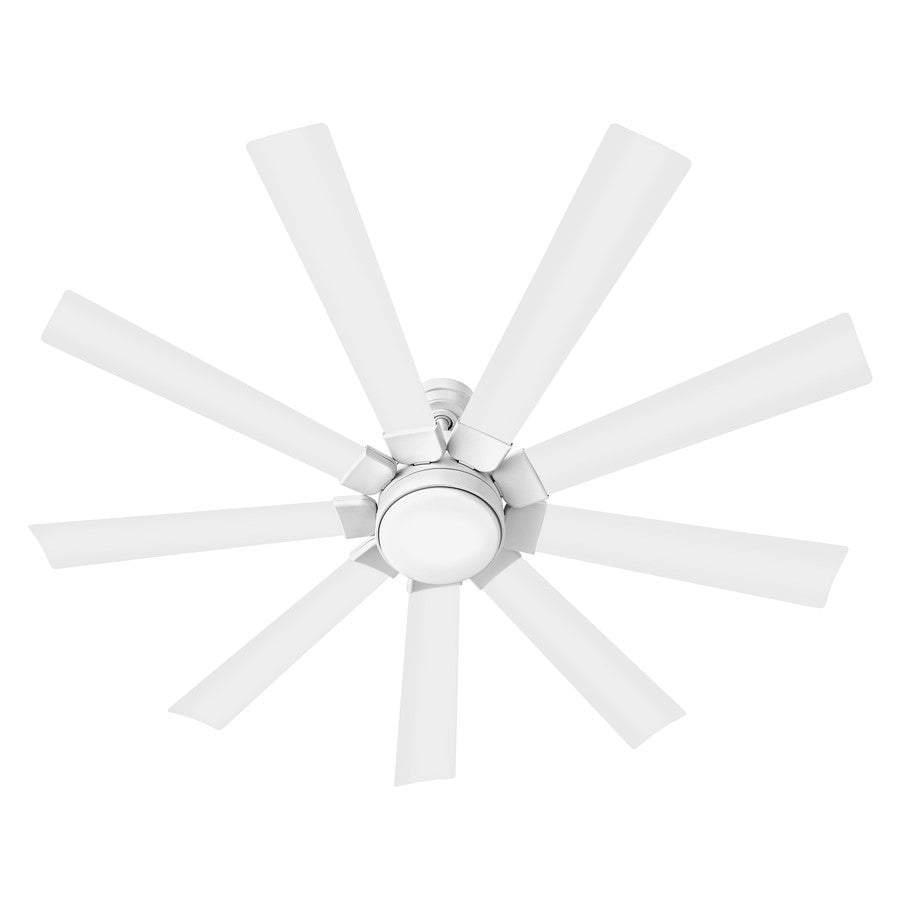 Hinkley Fan Turbine 60" LED Smart Fan, Chalk White/Chalk White