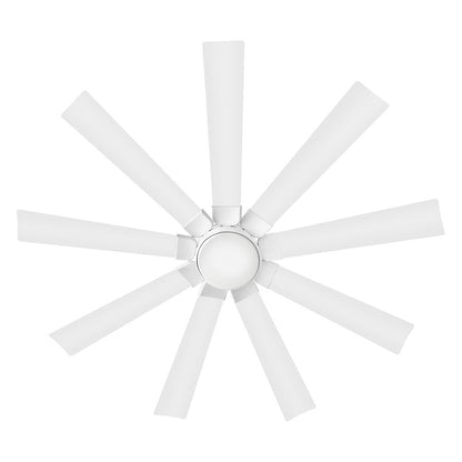 Hinkley Fan Turbine 60" LED Smart Fan, Chalk White/Chalk White