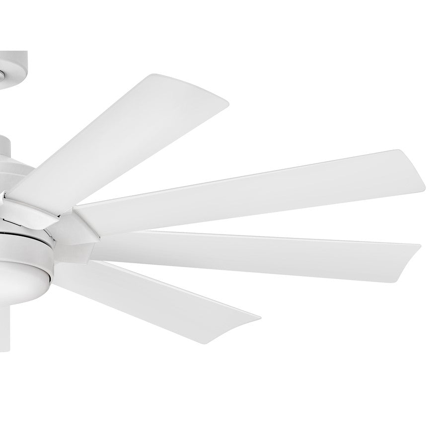 Hinkley Fan Turbine 60" LED Smart Fan, Chalk White/Chalk White