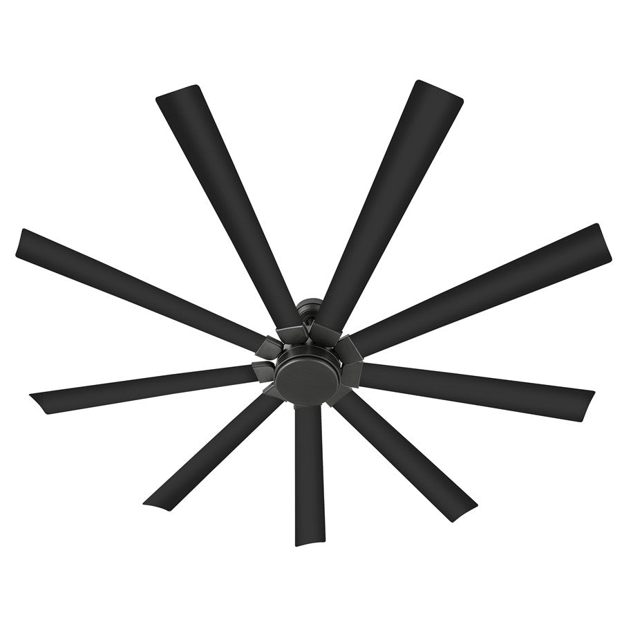 Hinkley Fan Turbine 80" LED Smart Fan, Matte Black/Matte Black