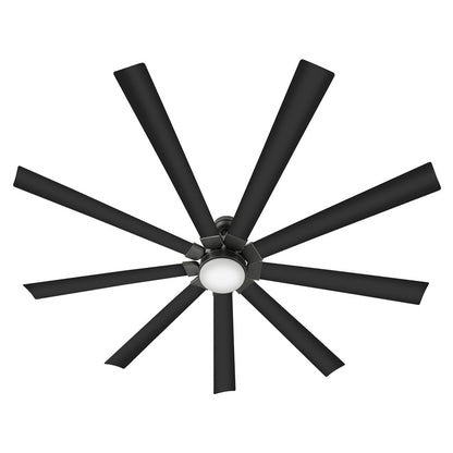 Hinkley Fan Turbine 80" LED Smart Fan, Matte Black/Matte Black