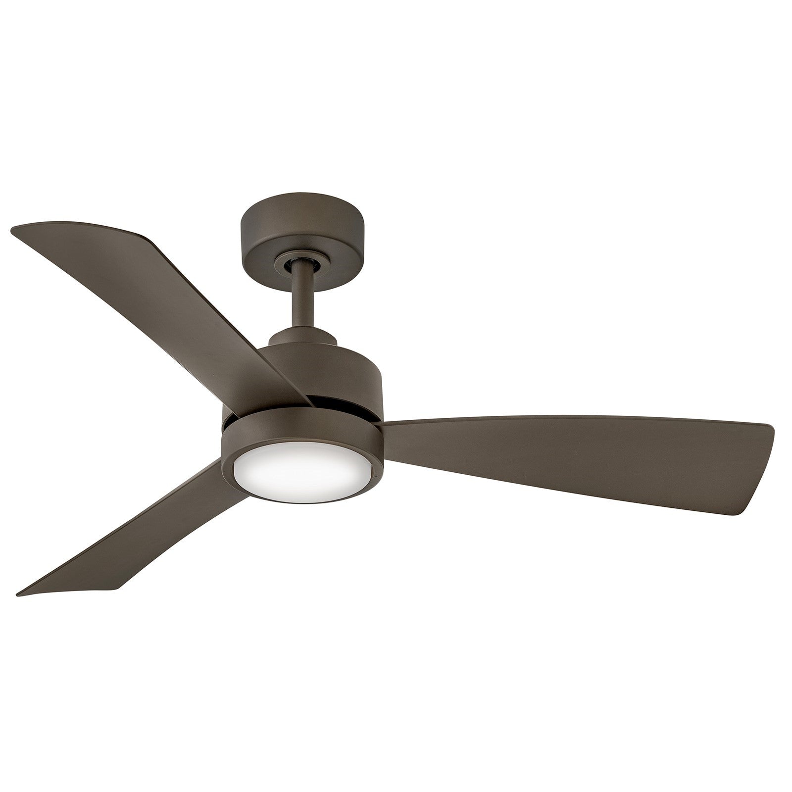 Hinkley Iver 44in LED Smart Ceiling Fan | Scandinavian Modern Metallic Matte Bronze Composite | Covered Patio & Indoor Living | 44 x | Model 905744FMM-LWD