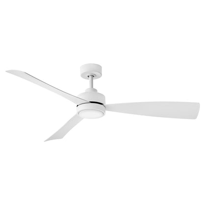 Hinkley Fan Iver 56" LED Dual Mount Smart Fan, White/White