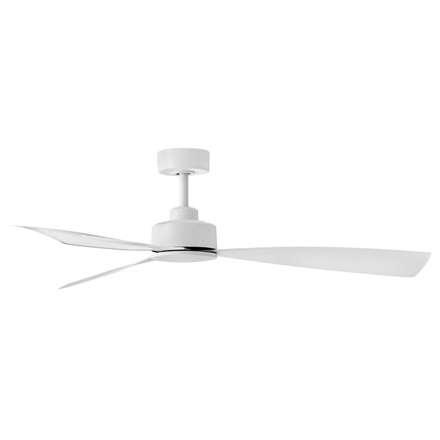Hinkley Fan Iver 56" LED Dual Mount Smart Fan, White/White