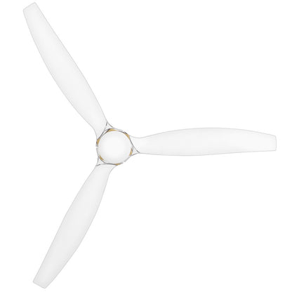 Hinkley Fan Facet 60" LED Smart Fan, Brass/Clear Acrylic