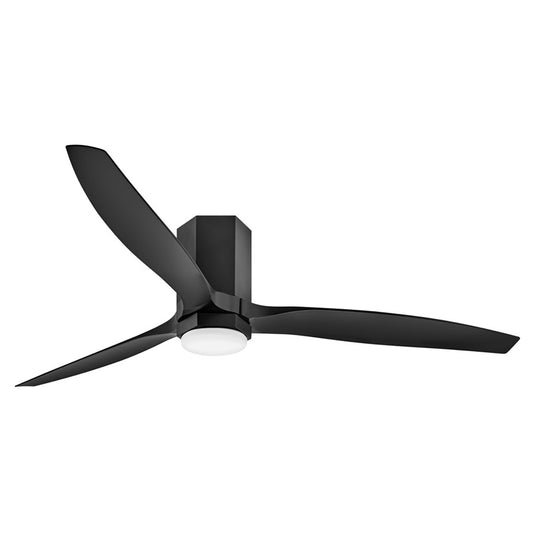 Hinkley Fan Facet 60" LED Smart Fan, Matte Black/Black