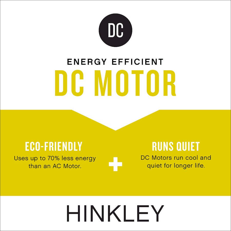 Hinkley Fan Facet 60" LED Smart Fan, Matte White/Natural