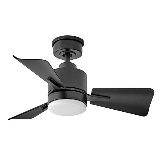 Hinkley Fan Atom 30" LED Fan, Matte Black/Black