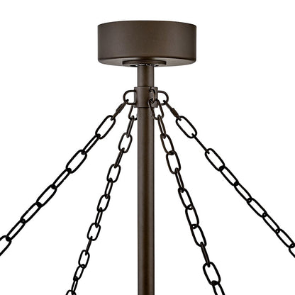 Hinkley Fan Sawyer 52" LED Smart Fandelier, Bronze/Sequoia