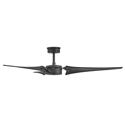 Hinkley Fan Mistral 60" Smart Fan, Matte Black/Black