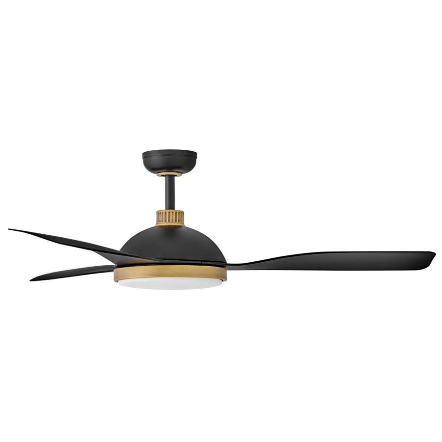 Hinkley Fan Alba 56" LED Smart Fan, Matte Black/Matte Black