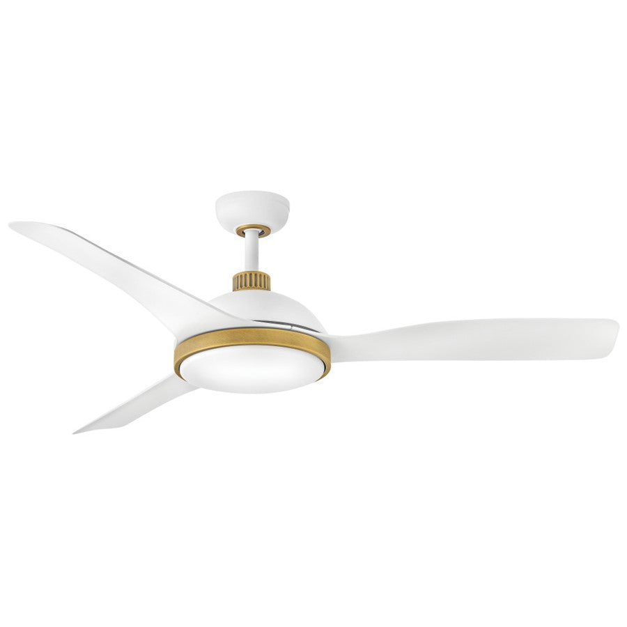 Hinkley Fan Alba 56" LED Smart Fan, Matte White/Matte White