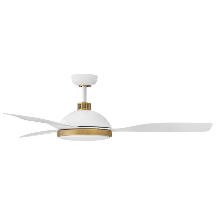 Hinkley Fan Alba 56" LED Smart Fan, Matte White/Matte White