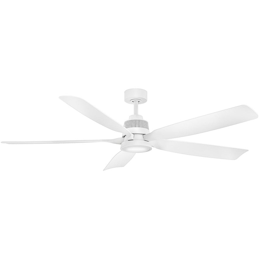 Hinkley Fan Bodin 64" LED Smart Fan, Matte White/Matte White - 906564FMW-LDD