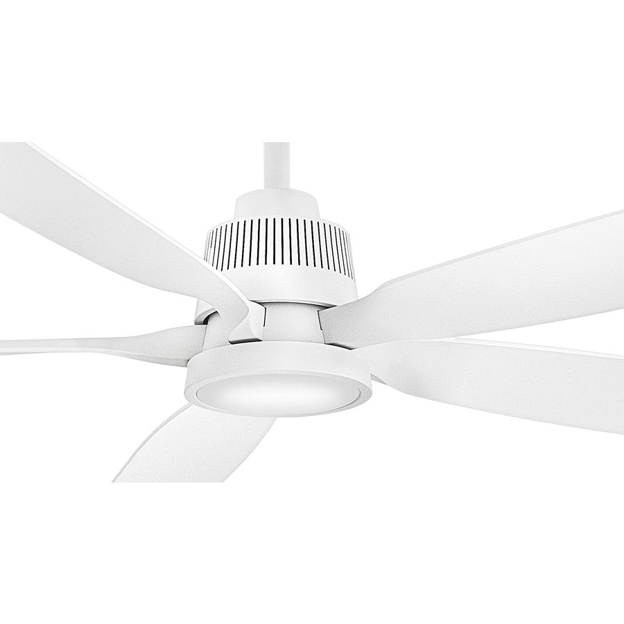 Hinkley Fan Bodin 64" LED Smart Fan, Matte White/Matte White