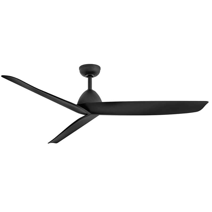Hinkley Fan Liv 60" Smart Fan, Matte Black/Matte Black - 906660FBB-NWD