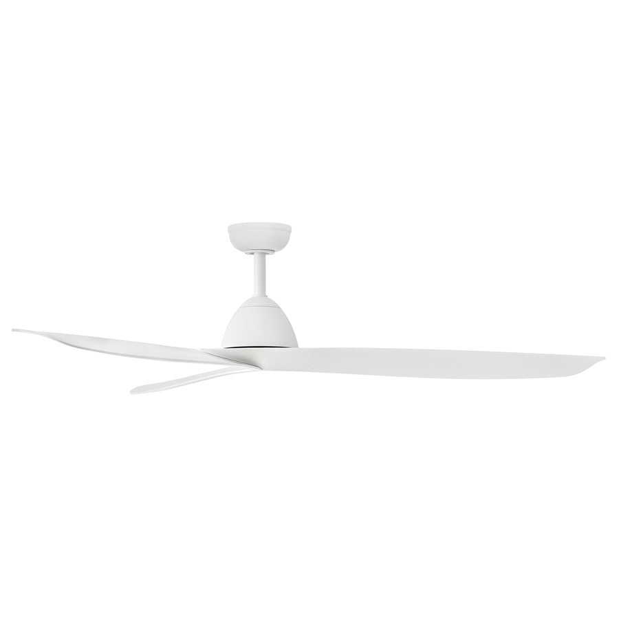 Hinkley Fan Liv 60" Smart Fan, Matte White/Matte White