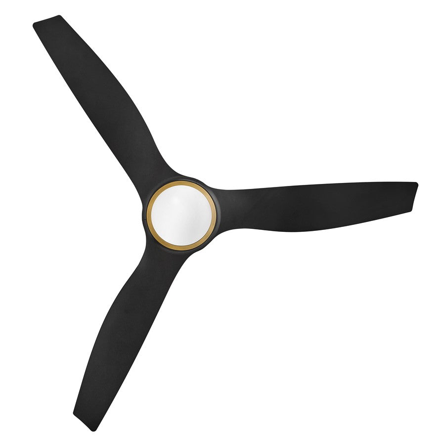 Hinkley Fan Talan 64" LED Smart Fan, Heritage Brass/Matte Black