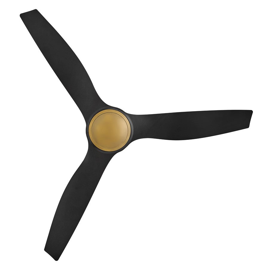 Hinkley Fan Talan 64" LED Smart Fan, Heritage Brass/Matte Black