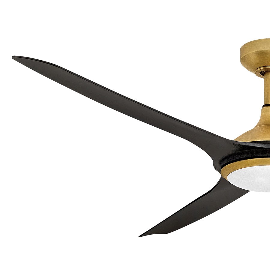 Hinkley Fan Talan 64" LED Smart Fan, Heritage Brass/Matte Black