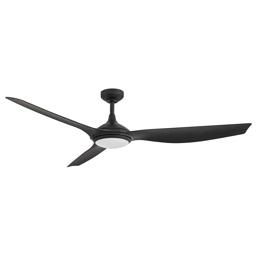 Hinkley Fan Talan 64" LED Smart Fan, Matte Black/Matte Black
