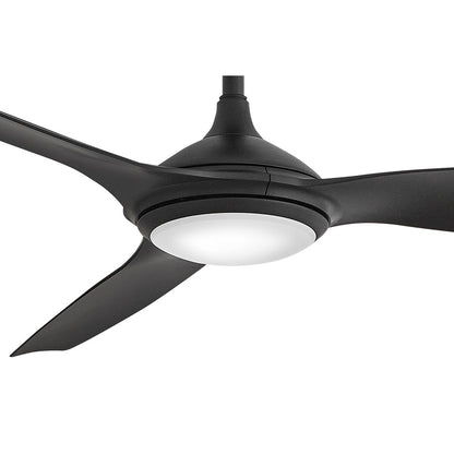 Hinkley Fan Talan 64" LED Smart Fan, Matte Black/Matte Black