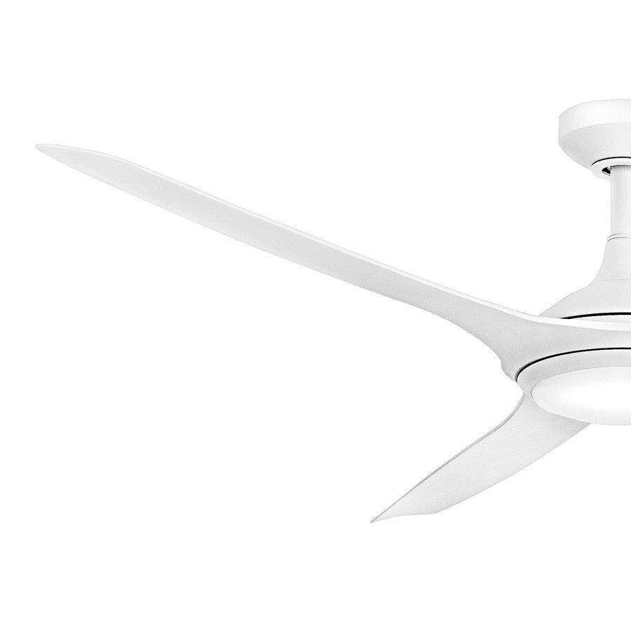 Hinkley Fan Talan 64" LED Smart Fan, Matte White/Matte White