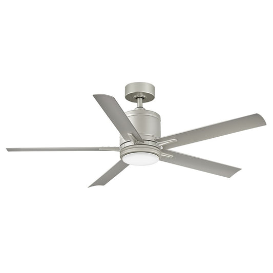 Hinkley Fan Vail 52" 1 Light LED Smart Fan, Nickel/Silver